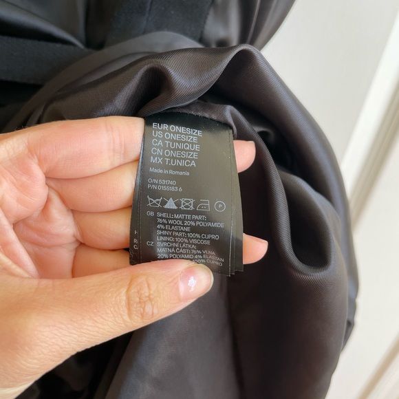 Maison Margiela H&M Black Oversized Day Dress Women's One Size SS2000 - Picture 4 of 5